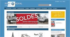 Desktop Screenshot of meublespontroyal.fr